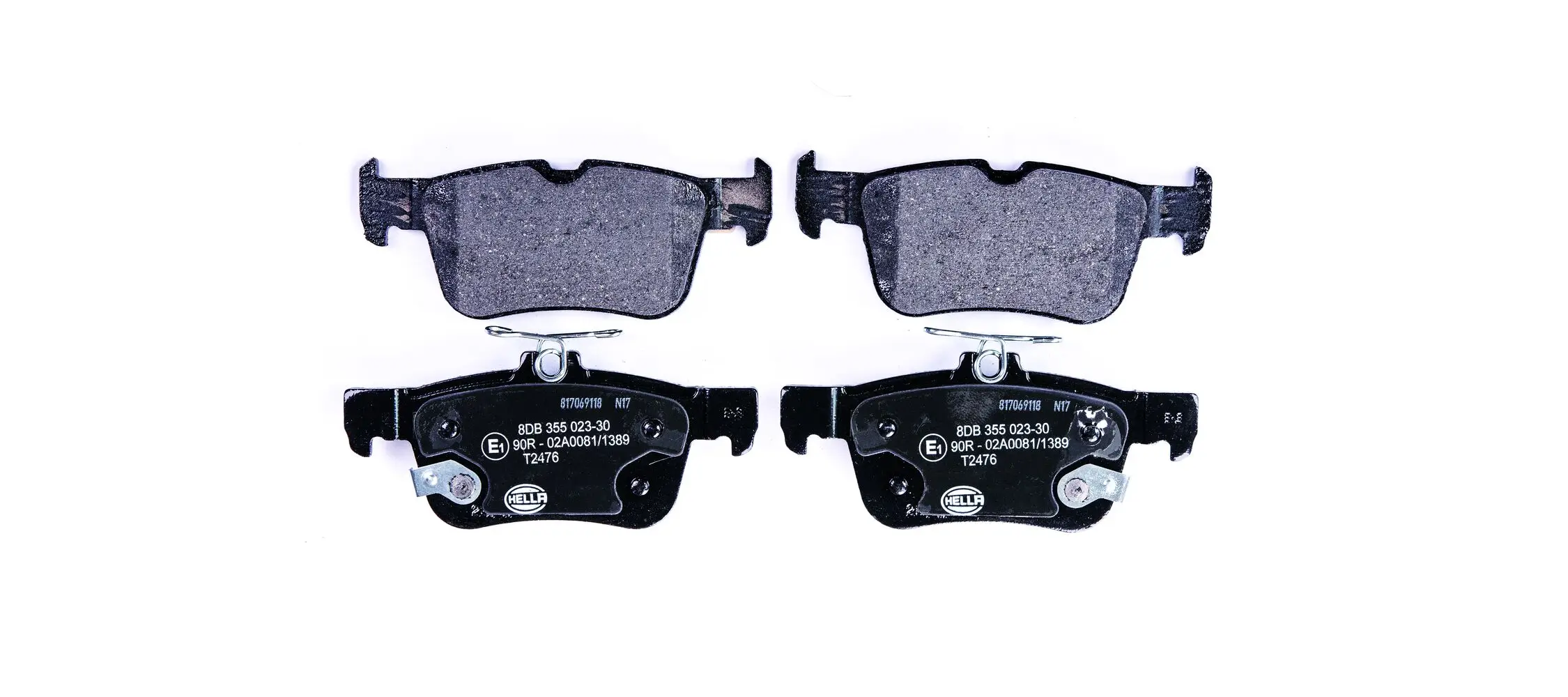 Bremsbelagsatz, Scheibenbremse HELLA 8DB 355 023-301