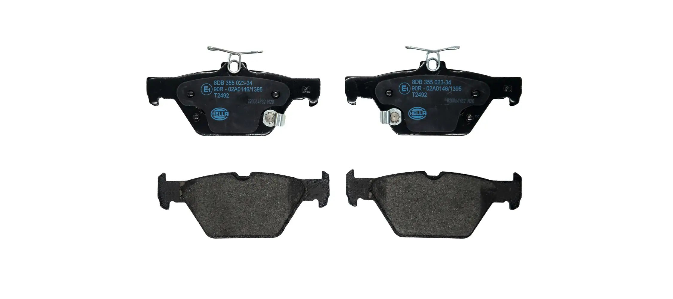 Bremsbelagsatz, Scheibenbremse HELLA 8DB 355 023-341