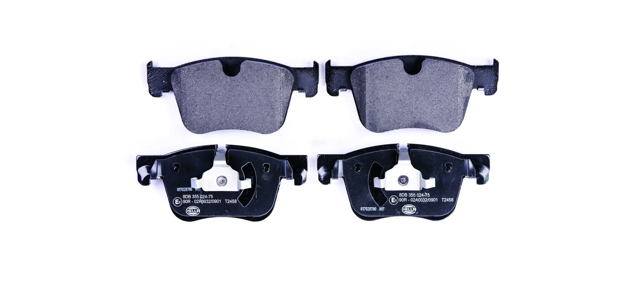 Bremsbelagsatz, Scheibenbremse Vorderachse HELLA 8DB 355 024-751