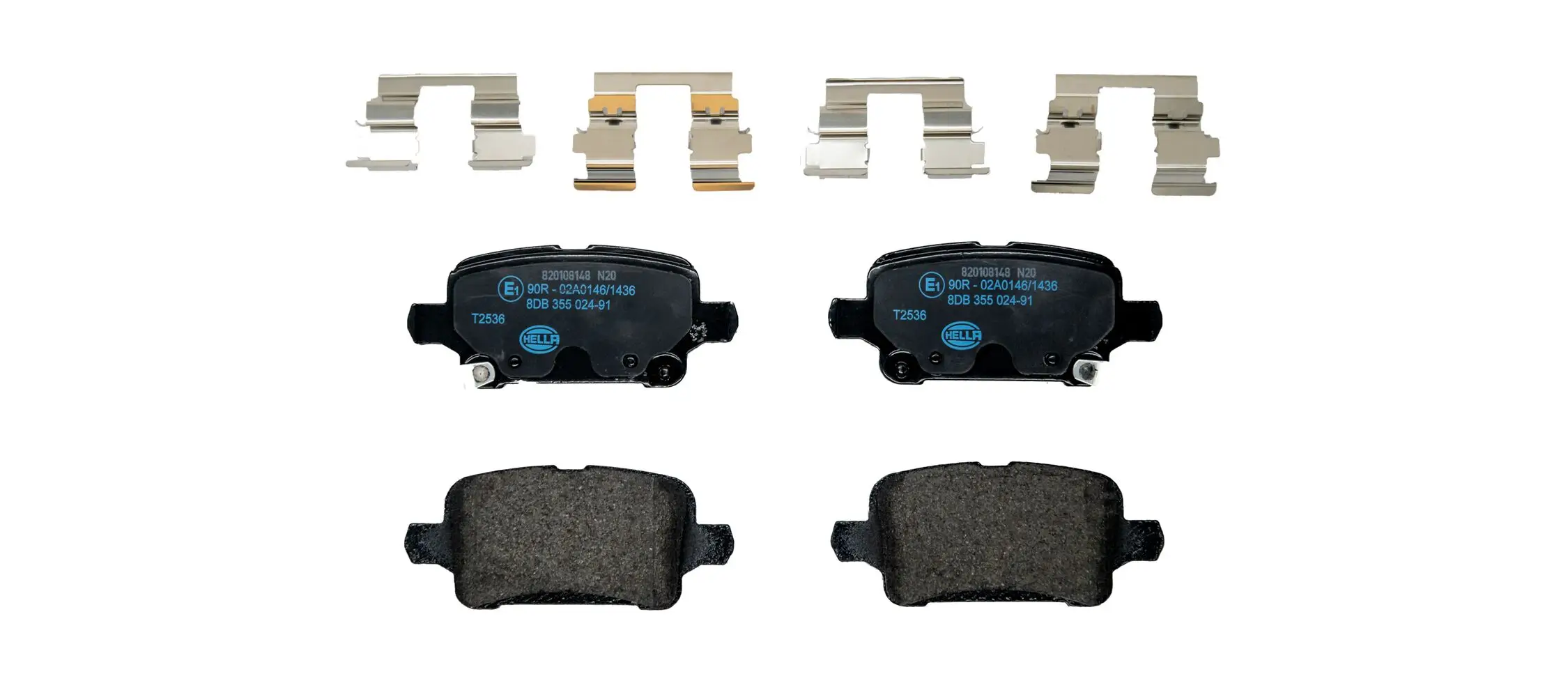 Bremsbelagsatz, Scheibenbremse HELLA 8DB 355 024-911