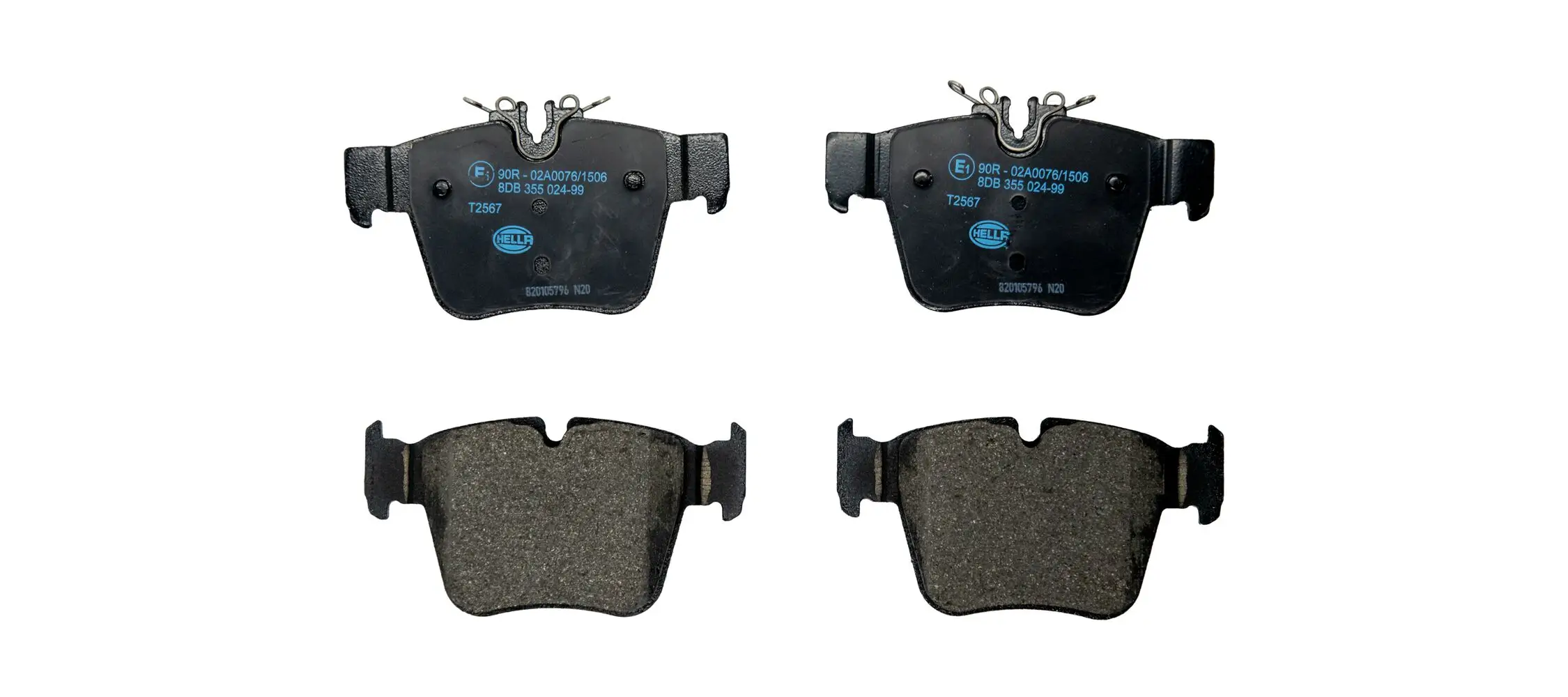 Bremsbelagsatz, Scheibenbremse HELLA 8DB 355 024-991