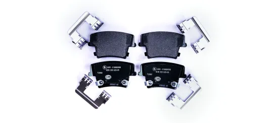 Bremsbelagsatz, Scheibenbremse HELLA 8DB 355 025-051 Bild Bremsbelagsatz, Scheibenbremse HELLA 8DB 355 025-051