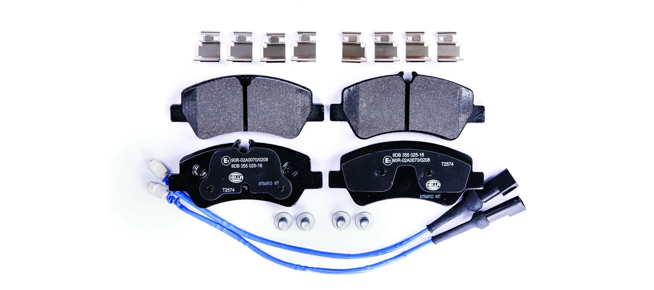Bremsbelagsatz, Scheibenbremse HELLA 8DB 355 025-161