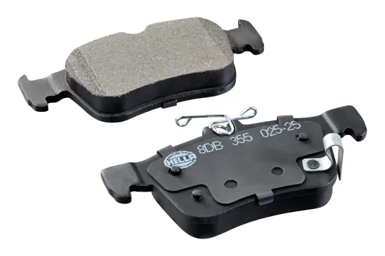Bremsbelagsatz, Scheibenbremse Hinterachse HELLA 8DB 355 025-251 Bild Bremsbelagsatz, Scheibenbremse Hinterachse HELLA 8DB 355 025-251