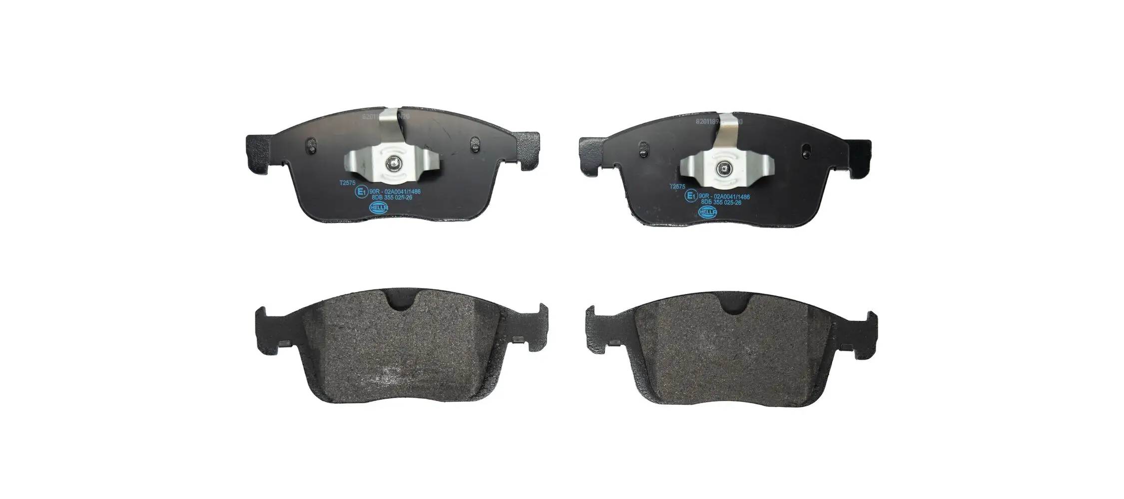 Bremsbelagsatz, Scheibenbremse HELLA 8DB 355 025-261