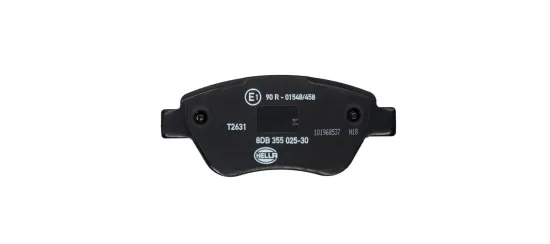Bremsbelagsatz, Scheibenbremse Vorderachse HELLA 8DB 355 025-301 Bild Bremsbelagsatz, Scheibenbremse Vorderachse HELLA 8DB 355 025-301