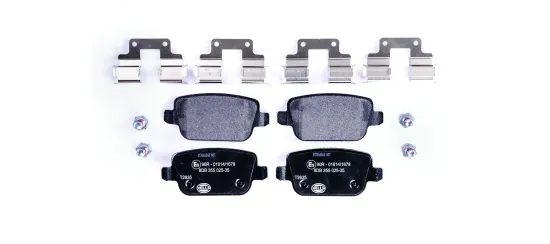 Bremsbelagsatz, Scheibenbremse Hinterachse HELLA 8DB 355 025-351 Bild Bremsbelagsatz, Scheibenbremse Hinterachse HELLA 8DB 355 025-351