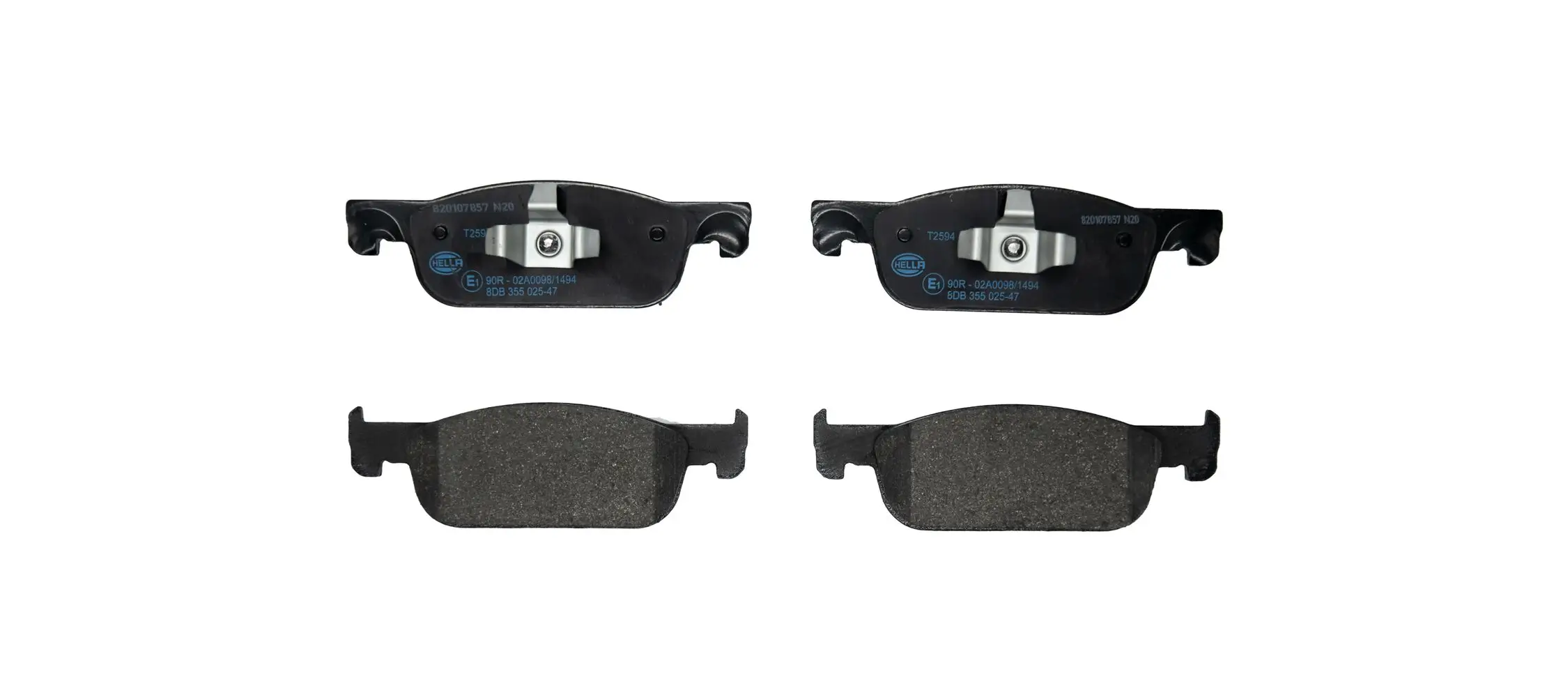 Bremsbelagsatz, Scheibenbremse HELLA 8DB 355 025-471
