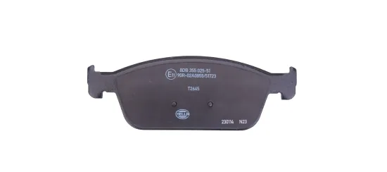 Bremsbelagsatz, Scheibenbremse Vorderachse HELLA 8DB 355 025-511 Bild Bremsbelagsatz, Scheibenbremse Vorderachse HELLA 8DB 355 025-511