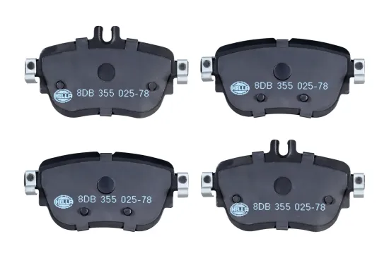 Bremsbelagsatz, Scheibenbremse Hinterachse HELLA 8DB 355 025-781 Bild Bremsbelagsatz, Scheibenbremse Hinterachse HELLA 8DB 355 025-781