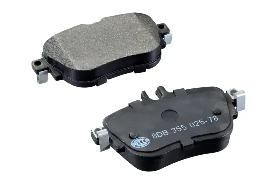 Bremsbelagsatz, Scheibenbremse Hinterachse HELLA 8DB 355 025-781 Bild Bremsbelagsatz, Scheibenbremse Hinterachse HELLA 8DB 355 025-781