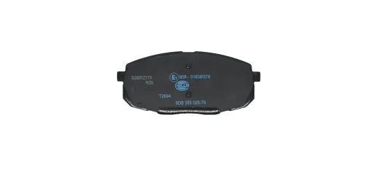Bremsbelagsatz, Scheibenbremse Vorderachse HELLA 8DB 355 025-791 Bild Bremsbelagsatz, Scheibenbremse Vorderachse HELLA 8DB 355 025-791