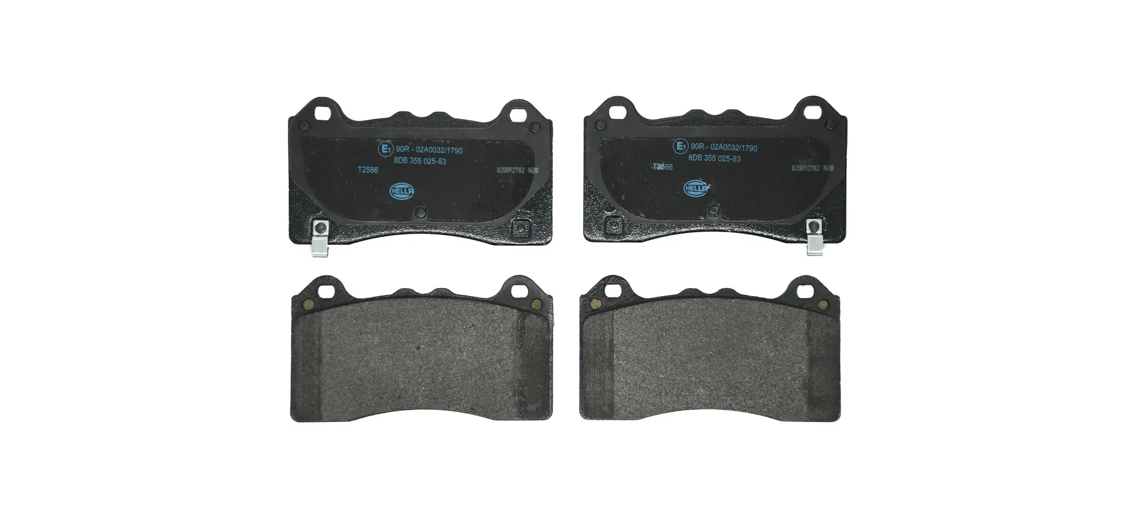 Bremsbelagsatz, Scheibenbremse HELLA 8DB 355 025-831