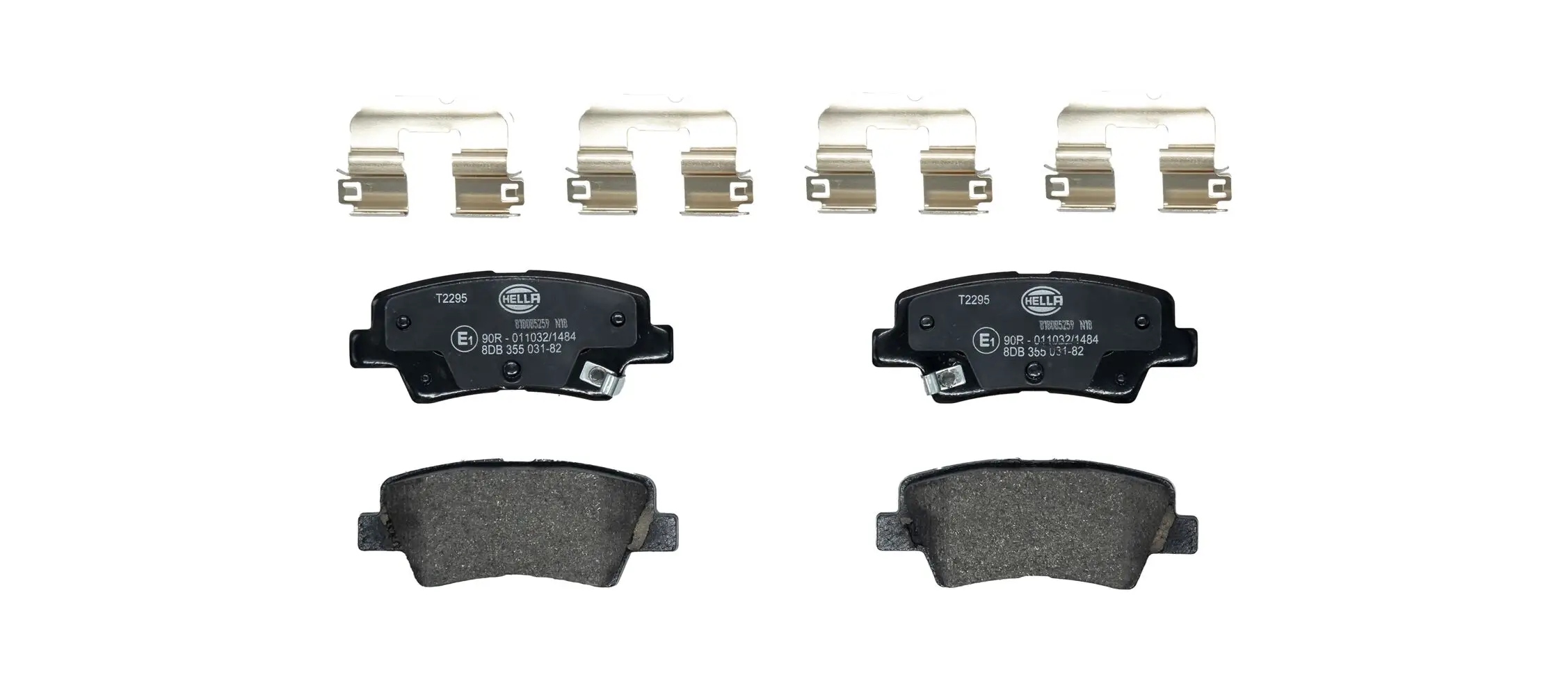 Bremsbelagsatz, Scheibenbremse HELLA 8DB 355 031-821