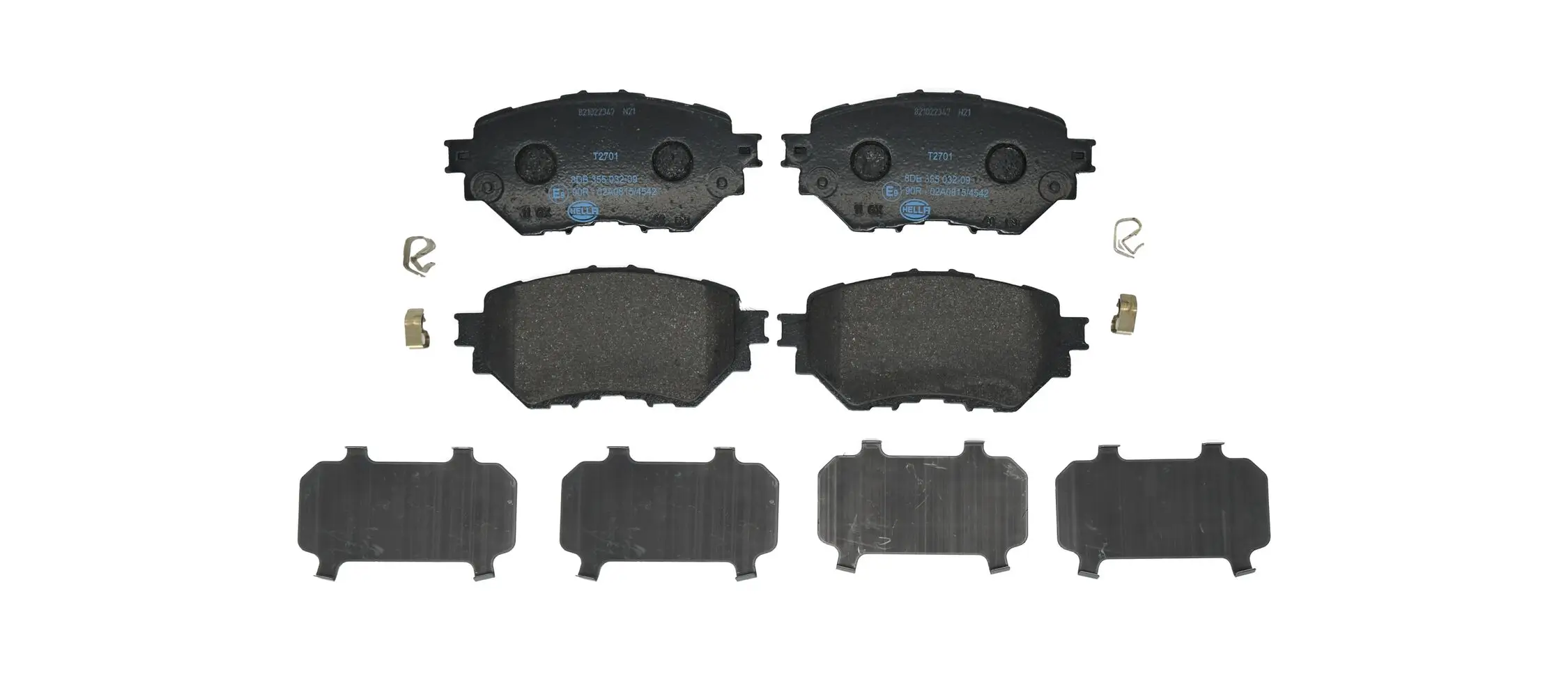 Bremsbelagsatz, Scheibenbremse HELLA 8DB 355 032-091
