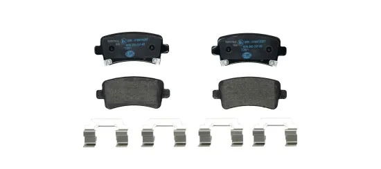 Bremsbelagsatz, Scheibenbremse HELLA 8DB 355 037-651 Bild Bremsbelagsatz, Scheibenbremse HELLA 8DB 355 037-651