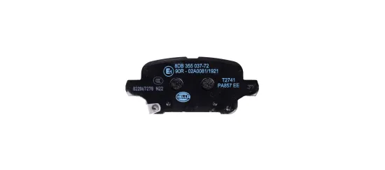 Bremsbelagsatz, Scheibenbremse Hinterachse HELLA 8DB 355 037-721 Bild Bremsbelagsatz, Scheibenbremse Hinterachse HELLA 8DB 355 037-721