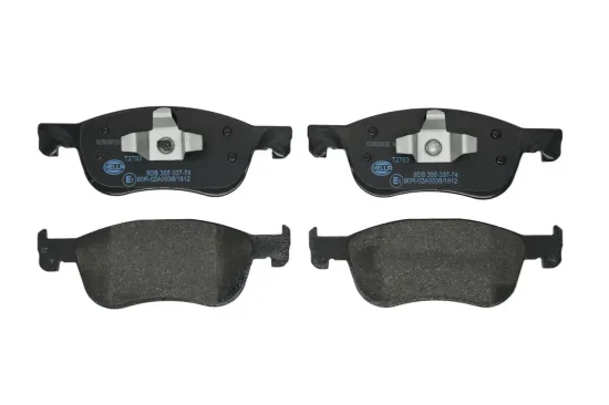 Bremsbelagsatz, Scheibenbremse Vorderachse HELLA 8DB 355 037-741 Bild Bremsbelagsatz, Scheibenbremse Vorderachse HELLA 8DB 355 037-741
