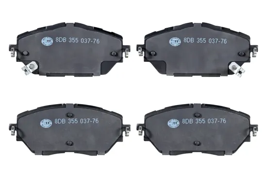 Bremsbelagsatz, Scheibenbremse Vorderachse HELLA 8DB 355 037-761 Bild Bremsbelagsatz, Scheibenbremse Vorderachse HELLA 8DB 355 037-761