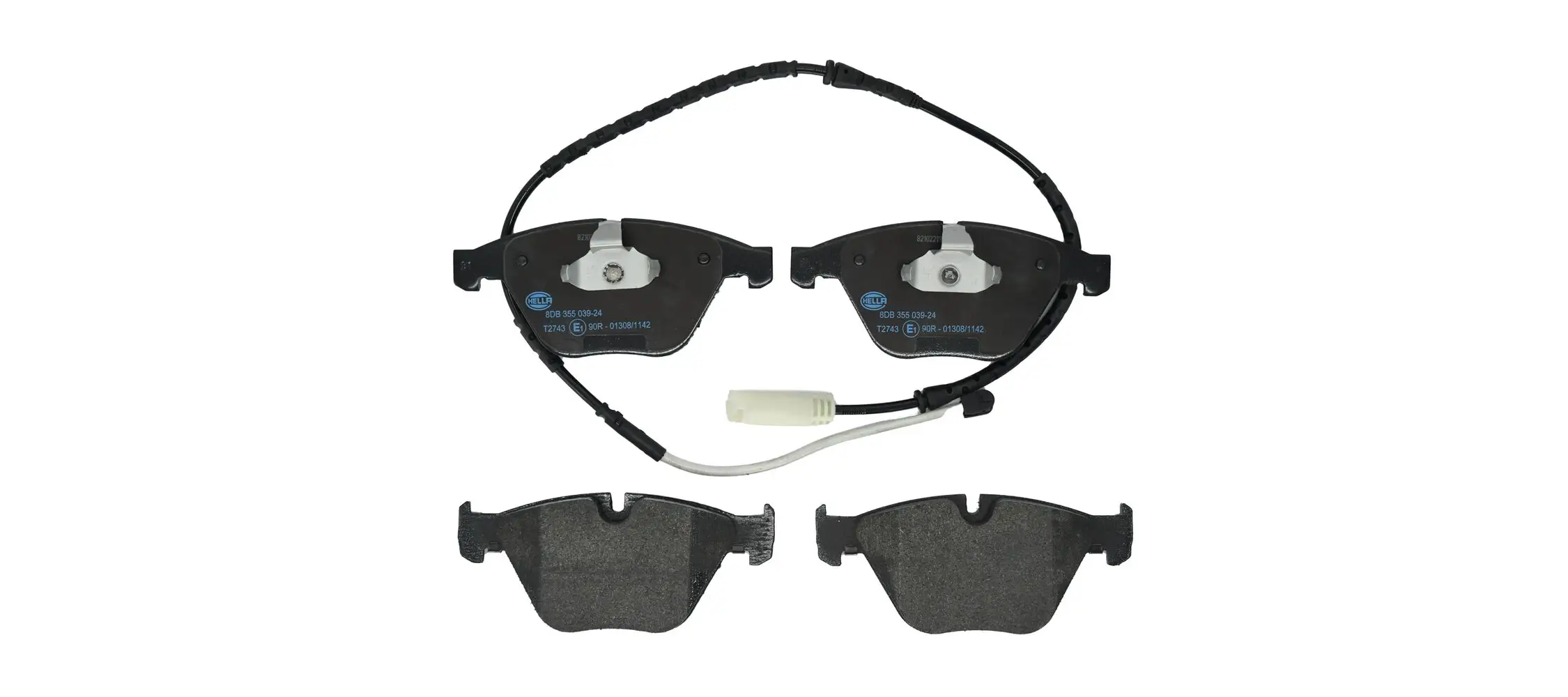 Bremsbelagsatz, Scheibenbremse HELLA 8DB 355 039-241