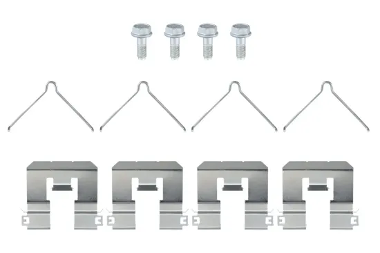 Bremsbelagsatz, Scheibenbremse Hinterachse HELLA 8DB 355 039-391 Bild Bremsbelagsatz, Scheibenbremse Hinterachse HELLA 8DB 355 039-391
