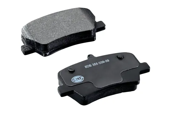 Bremsbelagsatz, Scheibenbremse Hinterachse HELLA 8DB 355 039-391 Bild Bremsbelagsatz, Scheibenbremse Hinterachse HELLA 8DB 355 039-391