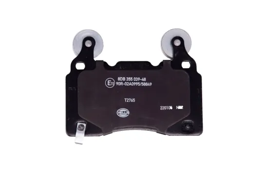 Bremsbelagsatz, Scheibenbremse Vorderachse HELLA 8DB 355 039-481 Bild Bremsbelagsatz, Scheibenbremse Vorderachse HELLA 8DB 355 039-481