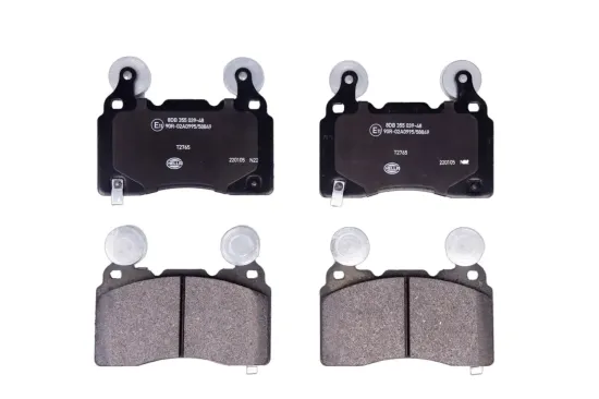 Bremsbelagsatz, Scheibenbremse Vorderachse HELLA 8DB 355 039-481 Bild Bremsbelagsatz, Scheibenbremse Vorderachse HELLA 8DB 355 039-481