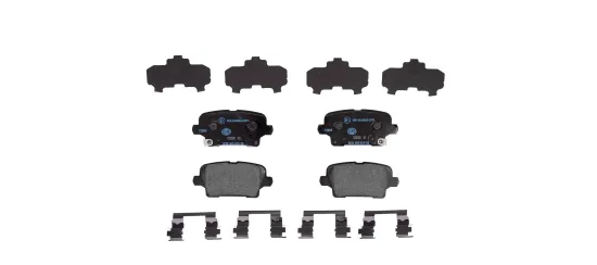 Bremsbelagsatz, Scheibenbremse Hinterachse HELLA 8DB 355 039-501 Bild Bremsbelagsatz, Scheibenbremse Hinterachse HELLA 8DB 355 039-501
