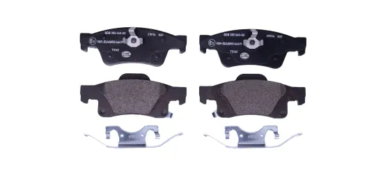 Bremsbelagsatz, Scheibenbremse Hinterachse HELLA 8DB 355 040-031 Bild Bremsbelagsatz, Scheibenbremse Hinterachse HELLA 8DB 355 040-031