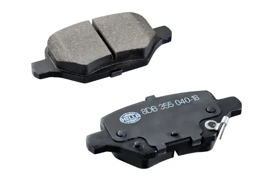 Bremsbelagsatz, Scheibenbremse Hinterachse HELLA 8DB 355 040-181 Bild Bremsbelagsatz, Scheibenbremse Hinterachse HELLA 8DB 355 040-181
