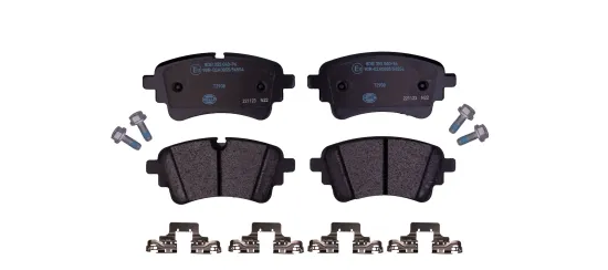 Bremsbelagsatz, Scheibenbremse HELLA 8DB 355 040-961 Bild Bremsbelagsatz, Scheibenbremse HELLA 8DB 355 040-961