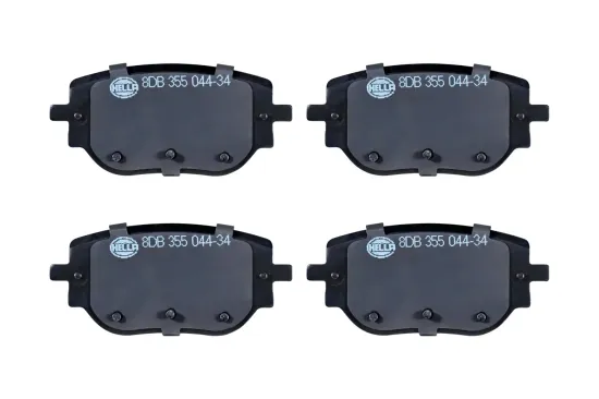 Bremsbelagsatz, Scheibenbremse Hinterachse HELLA 8DB 355 044-341 Bild Bremsbelagsatz, Scheibenbremse Hinterachse HELLA 8DB 355 044-341