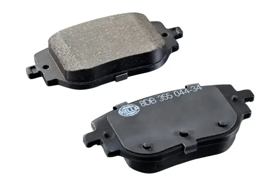 Bremsbelagsatz, Scheibenbremse Hinterachse HELLA 8DB 355 044-341 Bild Bremsbelagsatz, Scheibenbremse Hinterachse HELLA 8DB 355 044-341