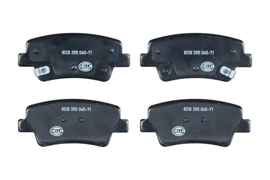 Bremsbelagsatz, Scheibenbremse Hinterachse HELLA 8DB 355 045-711 Bild Bremsbelagsatz, Scheibenbremse Hinterachse HELLA 8DB 355 045-711