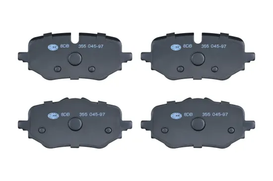 Bremsbelagsatz, Scheibenbremse Hinterachse HELLA 8DB 355 045-971 Bild Bremsbelagsatz, Scheibenbremse Hinterachse HELLA 8DB 355 045-971
