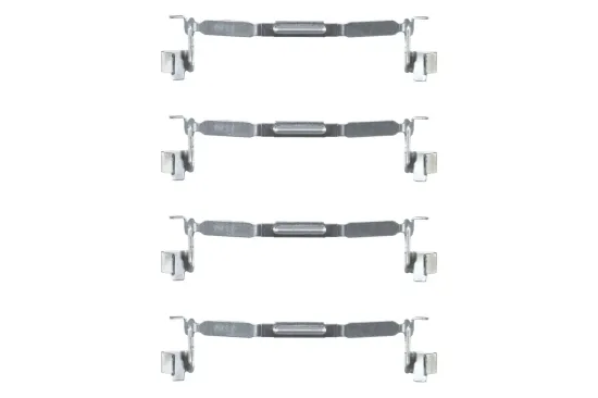 Bremsbelagsatz, Scheibenbremse Hinterachse HELLA 8DB 355 045-981 Bild Bremsbelagsatz, Scheibenbremse Hinterachse HELLA 8DB 355 045-981