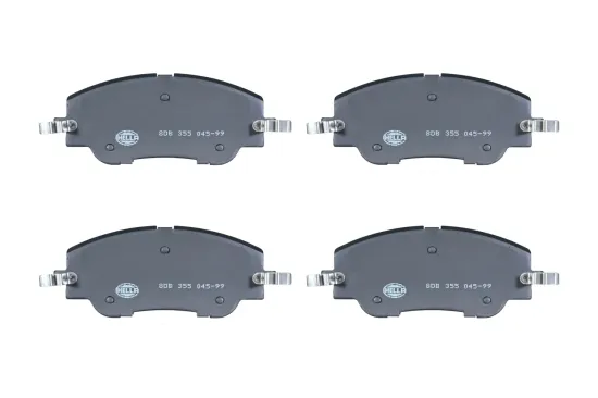 Bremsbelagsatz, Scheibenbremse Vorderachse HELLA 8DB 355 045-991 Bild Bremsbelagsatz, Scheibenbremse Vorderachse HELLA 8DB 355 045-991