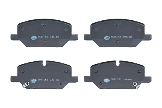 Bremsbelagsatz, Scheibenbremse Vorderachse HELLA 8DB 355 046-861 Bild Bremsbelagsatz, Scheibenbremse Vorderachse HELLA 8DB 355 046-861
