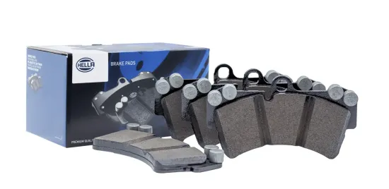 Bremsbelagsatz, Scheibenbremse Vorderachse HELLA 8DB 355 046-911 Bild Bremsbelagsatz, Scheibenbremse Vorderachse HELLA 8DB 355 046-911