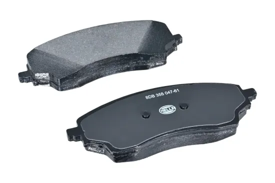 Bremsbelagsatz, Scheibenbremse Hinterachse HELLA 8DB 355 047-611 Bild Bremsbelagsatz, Scheibenbremse Hinterachse HELLA 8DB 355 047-611