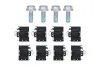 Bremsbelagsatz, Scheibenbremse Hinterachse HELLA 8DB 355 047-641 Bild Bremsbelagsatz, Scheibenbremse Hinterachse HELLA 8DB 355 047-641