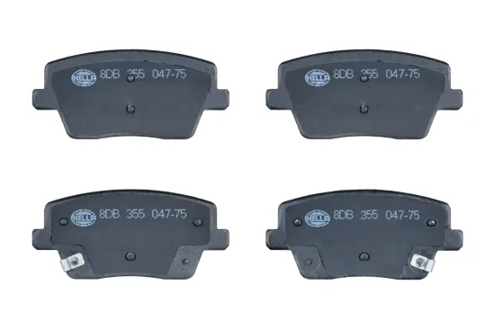 Bremsbelagsatz, Scheibenbremse Hinterachse HELLA 8DB 355 047-751 Bild Bremsbelagsatz, Scheibenbremse Hinterachse HELLA 8DB 355 047-751