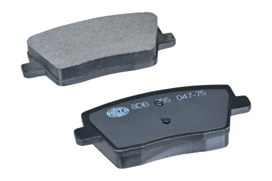 Bremsbelagsatz, Scheibenbremse Hinterachse HELLA 8DB 355 047-751 Bild Bremsbelagsatz, Scheibenbremse Hinterachse HELLA 8DB 355 047-751
