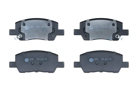Bremsbelagsatz, Scheibenbremse Vorderachse HELLA 8DB 355 047-761 Bild Bremsbelagsatz, Scheibenbremse Vorderachse HELLA 8DB 355 047-761