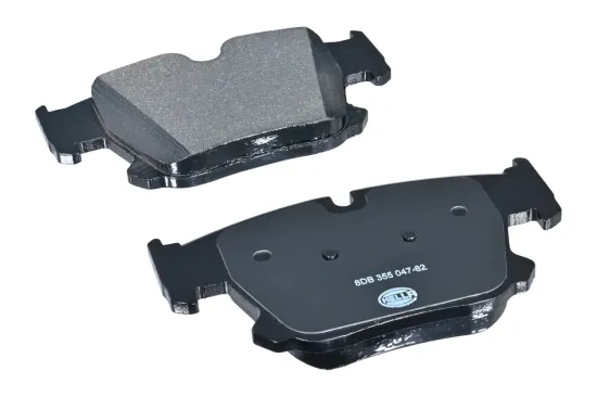 Bremsbelagsatz, Scheibenbremse Hinterachse HELLA 8DB 355 047-821 Bild Bremsbelagsatz, Scheibenbremse Hinterachse HELLA 8DB 355 047-821
