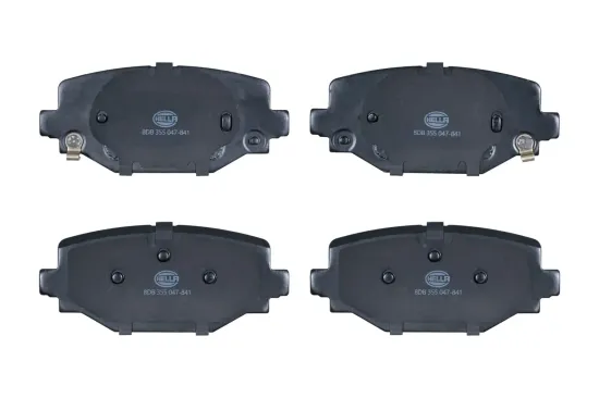 Bremsbelagsatz, Scheibenbremse Hinterachse HELLA 8DB 355 047-841 Bild Bremsbelagsatz, Scheibenbremse Hinterachse HELLA 8DB 355 047-841