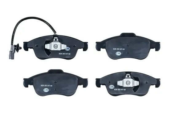 Bremsbelagsatz, Scheibenbremse Vorderachse HELLA 8DB 355 047-991 Bild Bremsbelagsatz, Scheibenbremse Vorderachse HELLA 8DB 355 047-991