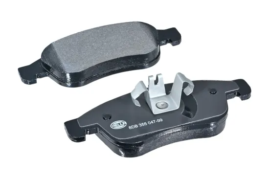 Bremsbelagsatz, Scheibenbremse Vorderachse HELLA 8DB 355 047-991 Bild Bremsbelagsatz, Scheibenbremse Vorderachse HELLA 8DB 355 047-991