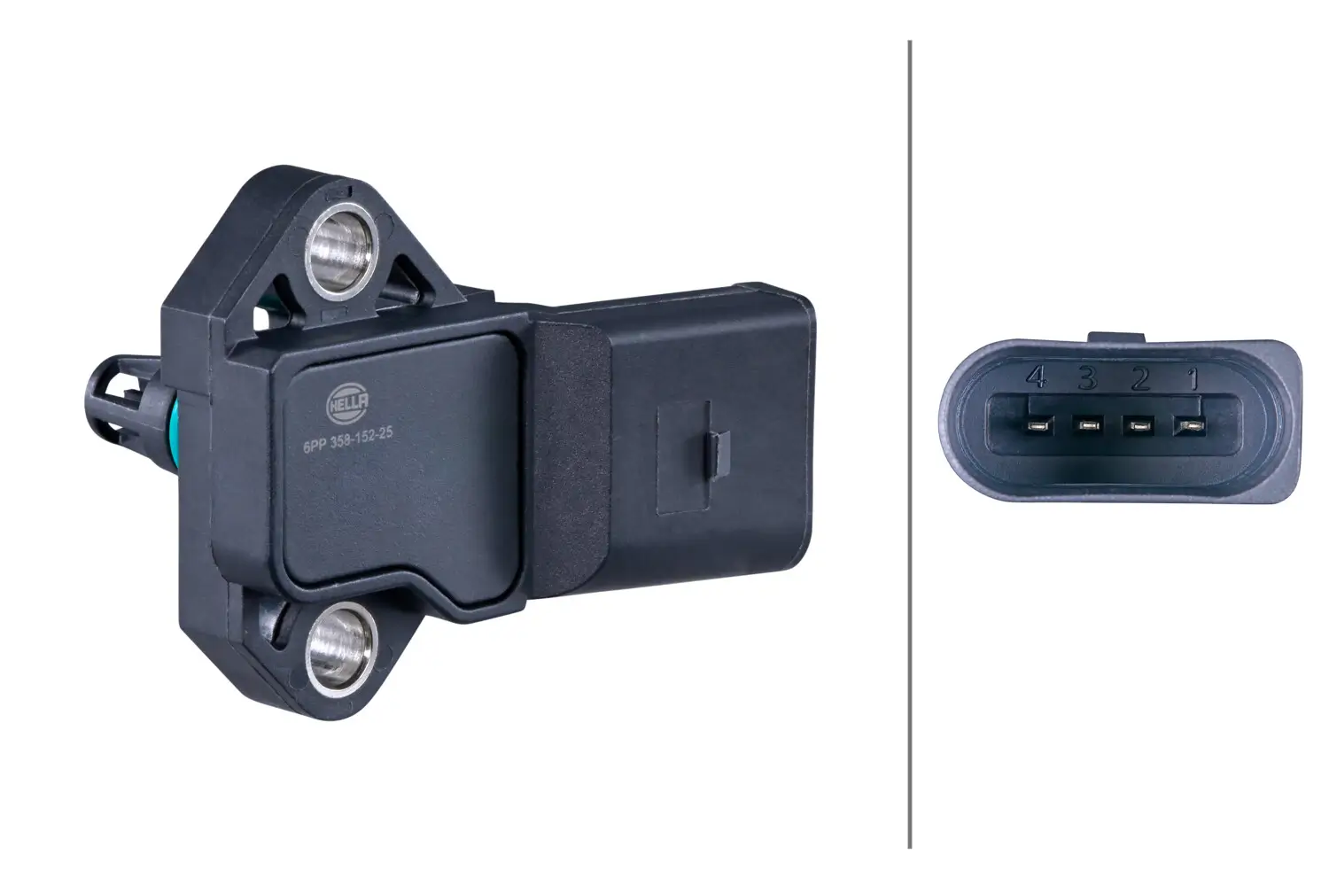 Sensor, Ladedruck HELLA 6PP 358 152-251